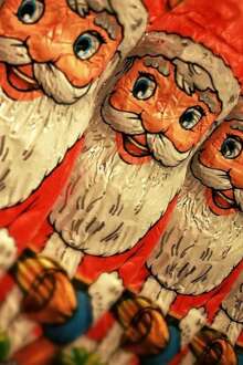 Pai Natal de chocolate