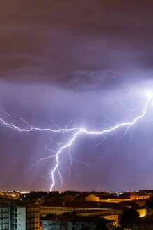 Trovoada afeta cidade