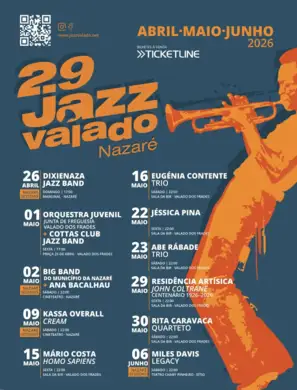 Cartaz 29ª edição Festival Jazz Valado/Nazaré 