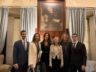Inácio Barata com a família